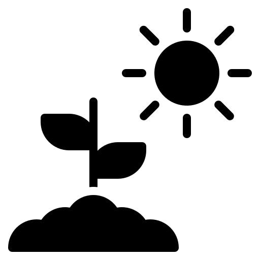 Sprout gardening farming and gardening photosynthesis icon