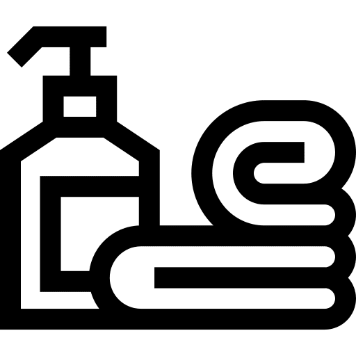 Towel hygiene cupboard gel icon