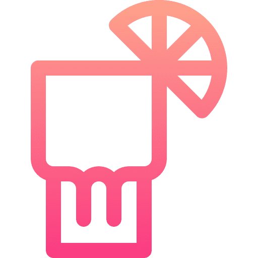 Cocktail drink beverage straw icon