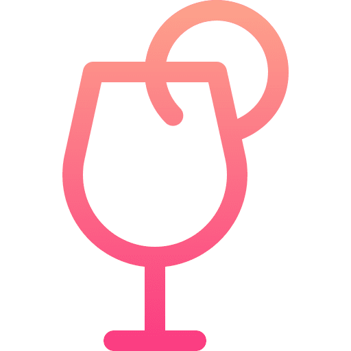 Cocktail drink glass food icon