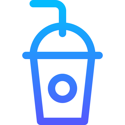 Juice cup juice straw icon