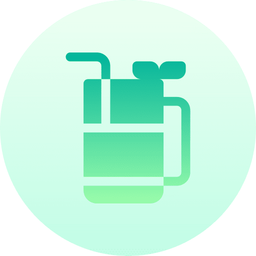 Cocktail straw mojito drink icon
