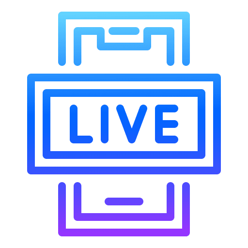 Live streaming smartphone social media mobile icon Live streaming smartphone social media mobile icon