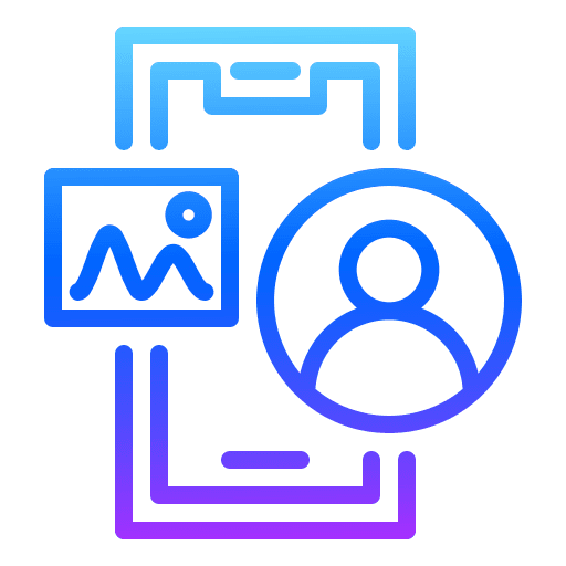 Profile user application profile cellphone icon Profile user application profile cellphone icon