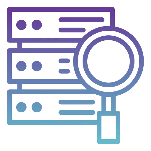 Server check server loupe ui icon