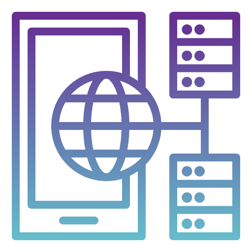 Mobile data device mobile data cloud storage icon Mobile data device mobile data cloud storage icon