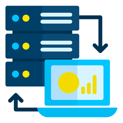 Server control computer control server icon