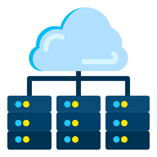 Cloud storage dedicated hosting cloud cloud computing icon
