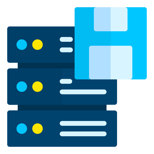 Database file database file server big data icon Database file database file server big data icon