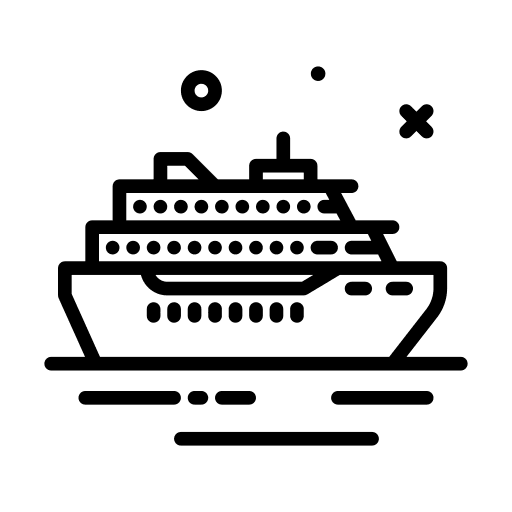 Cruise cruise ship transport icon