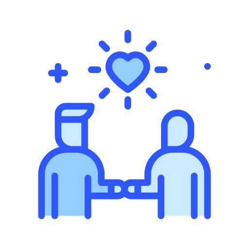 Friendship acceptance deal love and romance icon Friendship acceptance deal love and romance icon