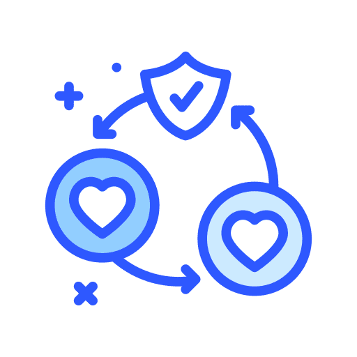 Friendship heart circle friendship icon Friendship heart circle friendship icon