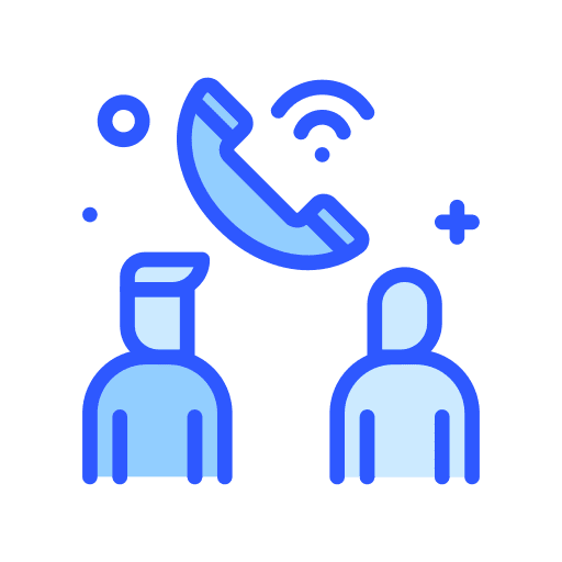 Phone call user communications icon