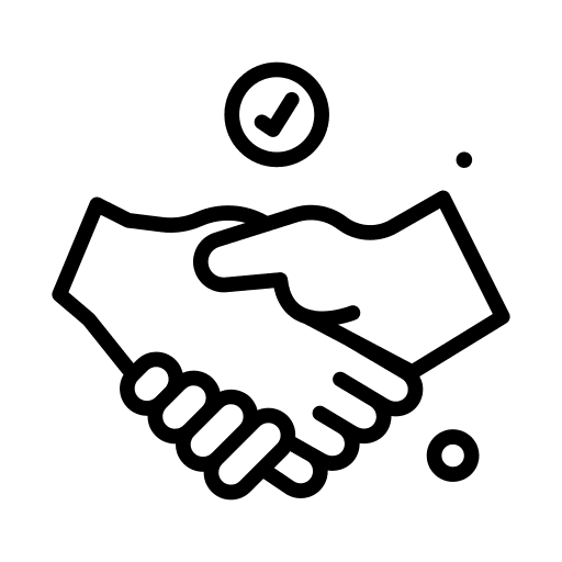 Deal confirm deal collaboration icon