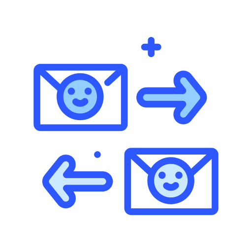 Mail mail swap smileys icon Mail mail swap smileys icon