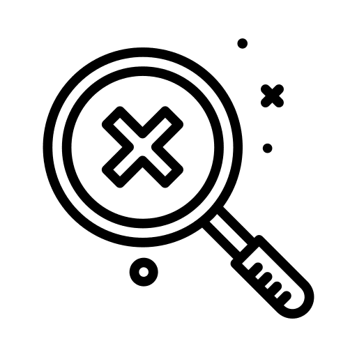 Magnify cancel ui negative icon
