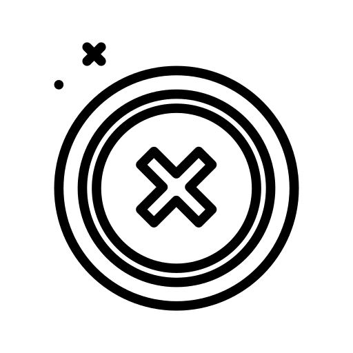 Sign negative sign wrong icon