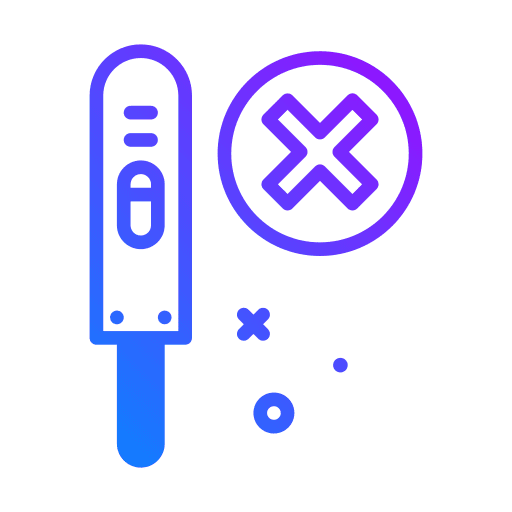 Test cross mark healthcare and medical negative icon Test cross mark healthcare and medical negative icon