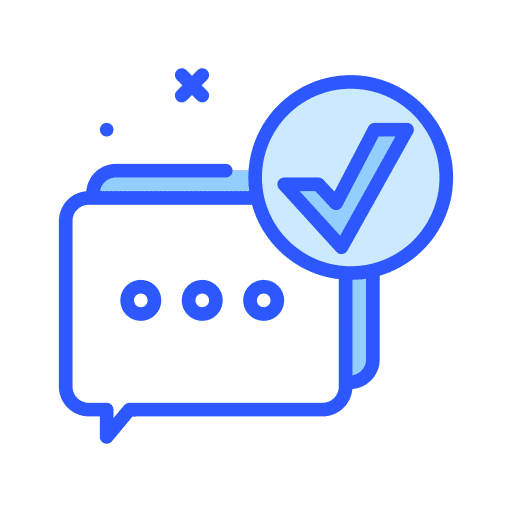 Chat communications positive affirmative icon