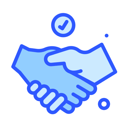 Deal tick hands and gestures confirm icon