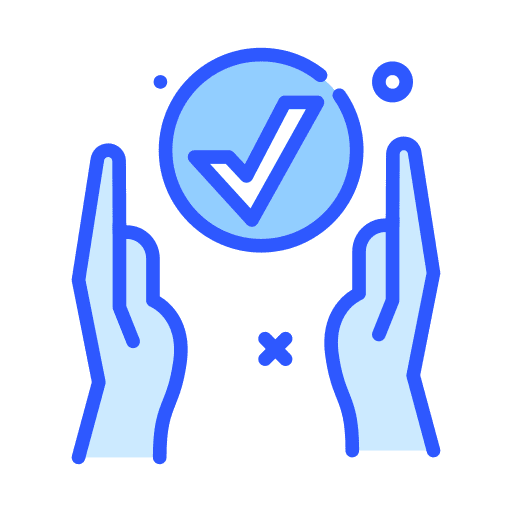 Hands hands tick positive icon
