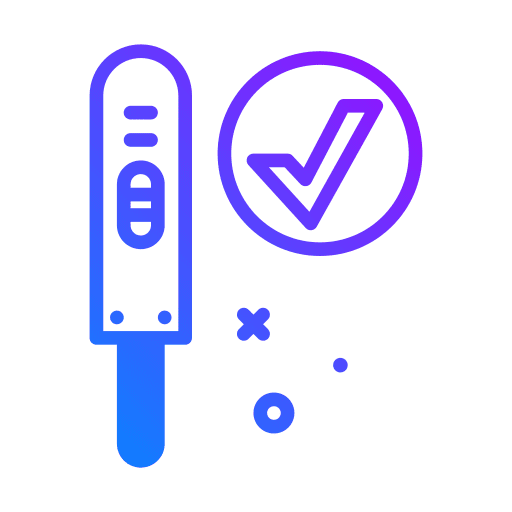 Test confirm affirmative test icon Test confirm affirmative test icon