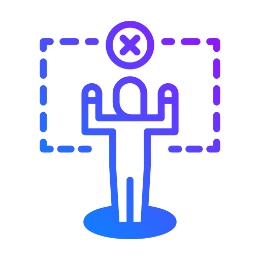 User negative cross mark wrong icon User negative cross mark wrong icon