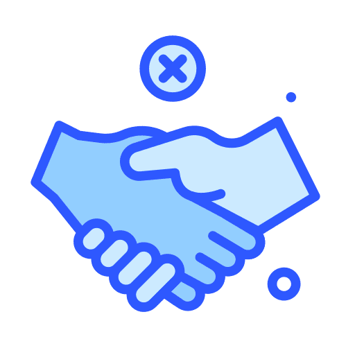 Deal handshake negative hands and gestures icon Deal handshake negative hands and gestures icon