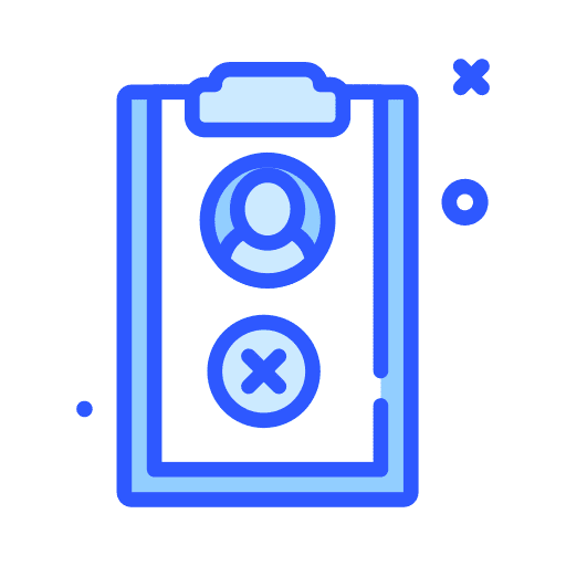 Document document cancel files and folders icon Document document cancel files and folders icon