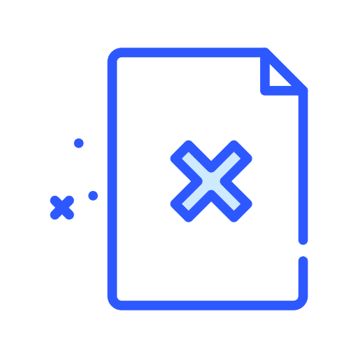 File file files and folders cross mark icon File file files and folders cross mark icon