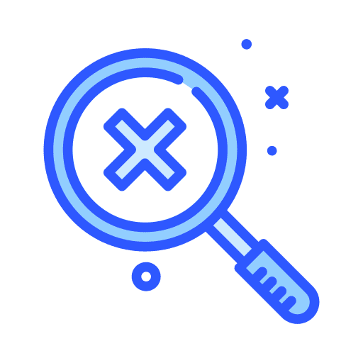 Magnify negative error cancel icon