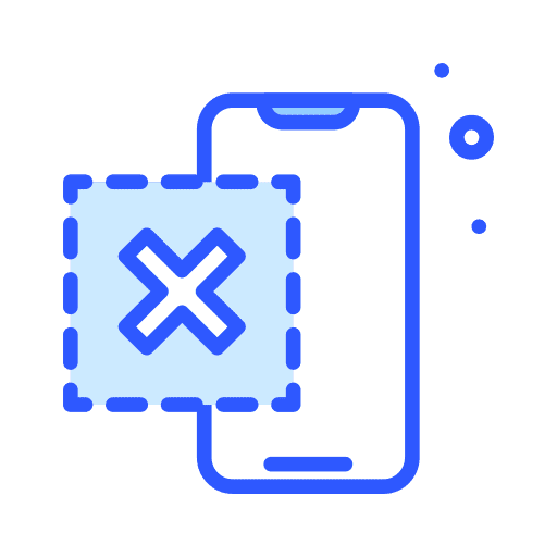 Negative electronics ui mobile phone icon Negative electronics ui mobile phone icon
