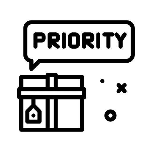 Priority priority deliver box icon