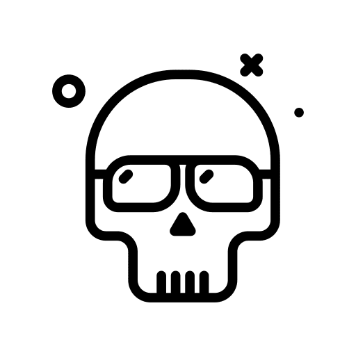 Skull skeleton miscellaneous bone icon