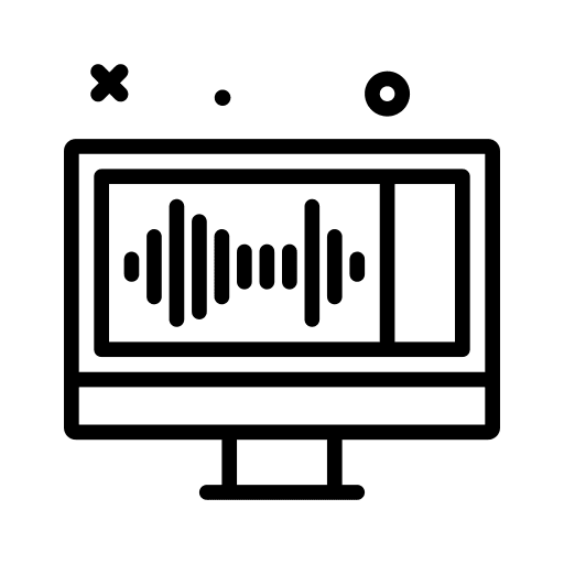 Software music and multimedia edit tools production icon