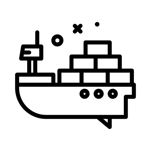 Transport shipping and delivery shipping transport icon