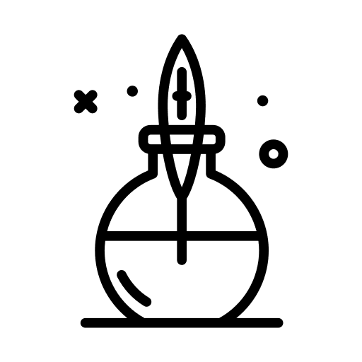 Write feather writing tool quill icon