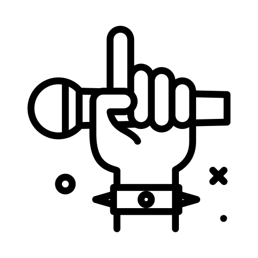 Microphone rock music and multimedia microphone icon Microphone rock music and multimedia microphone icon