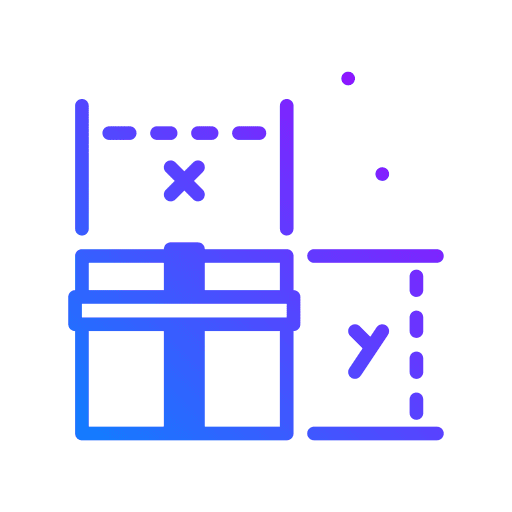 Dimensions dimensions delivery measure icon