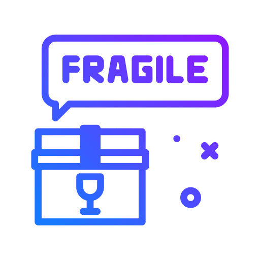 Fragile fragile box shipping and delivery icon Fragile fragile box shipping and delivery icon