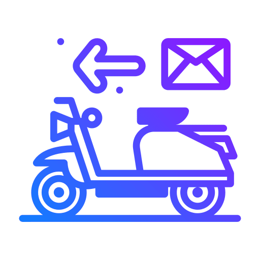 Scooter transport scooter shipping and delivery icon Scooter transport scooter shipping and delivery icon