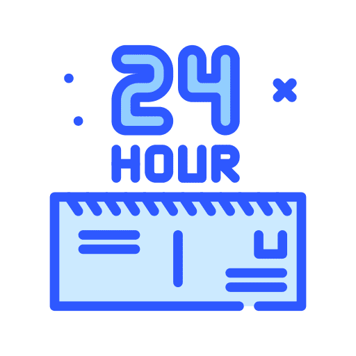 24 hours envelope shipping and delivery 24 hours icon