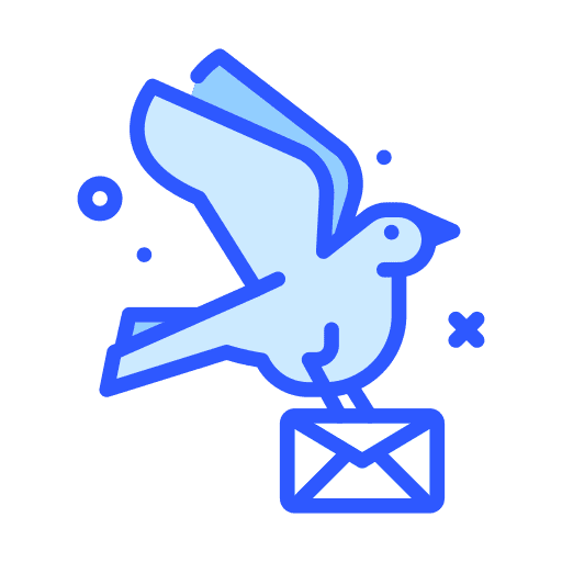Pigeon bird mail communications icon