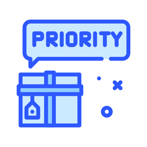 Priority priority shipping and delivery logistics delivery icon