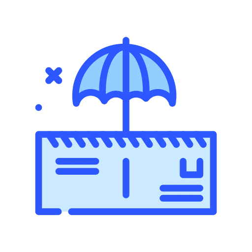 Assurance assurance umbrella mail icon Assurance assurance umbrella mail icon