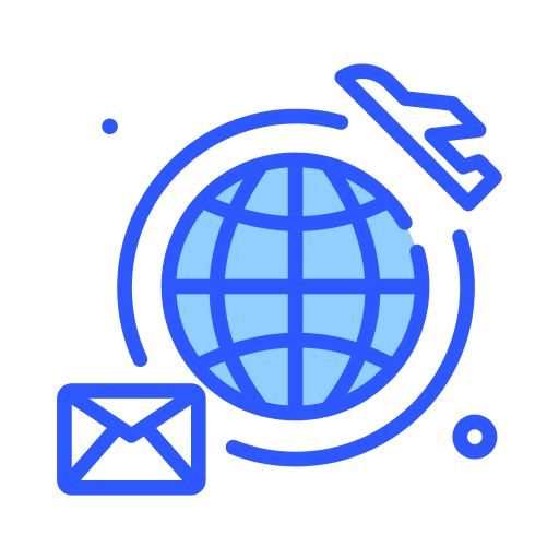 By air globe shipping and delivery world icon By air globe shipping and delivery world icon