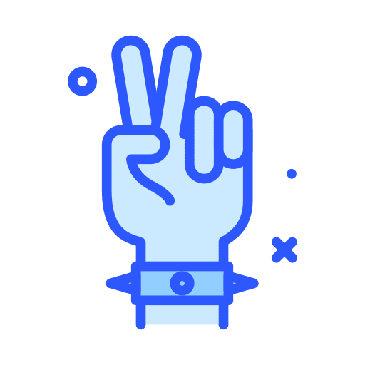 Cool fingers rock and roll cool icon