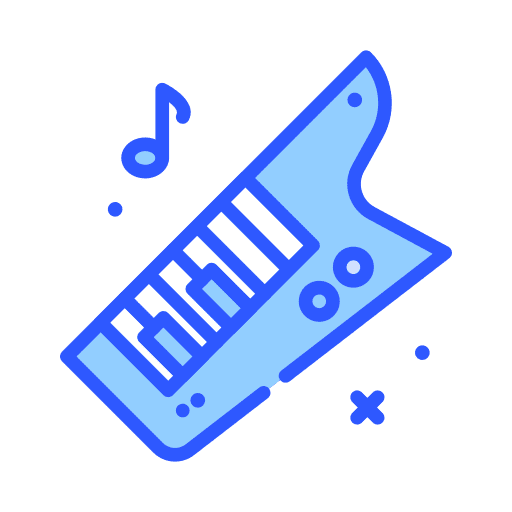 Electric piano musical instrument electric keyboard electric piano icon