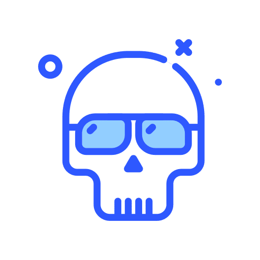 Skull bone horror skull icon