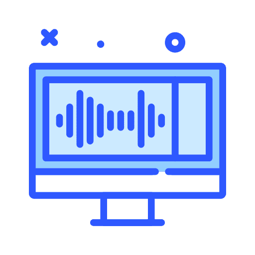 Software production music and multimedia film icon